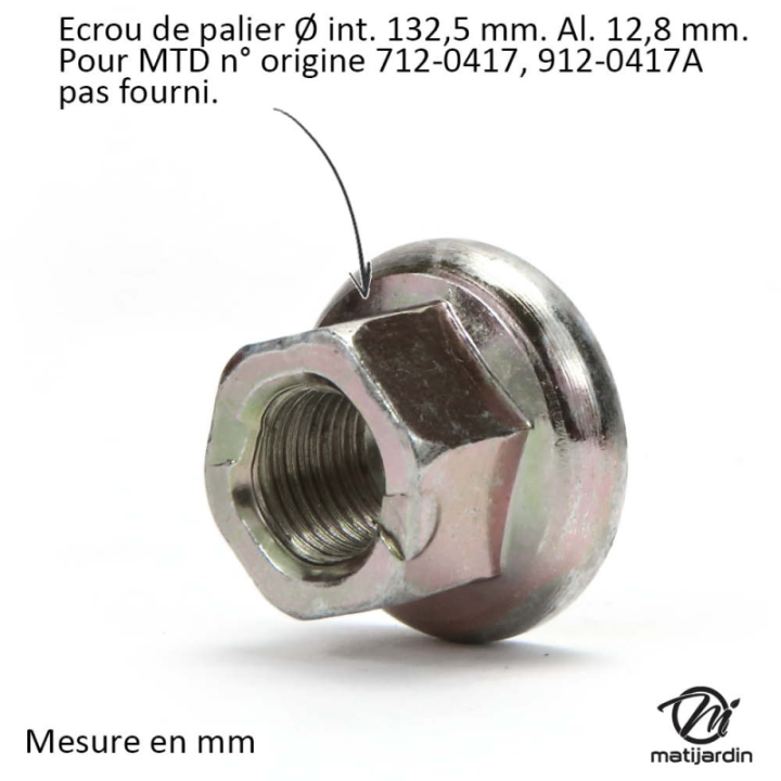Palier de lame N° 174356, 5321743-56 pour AYP