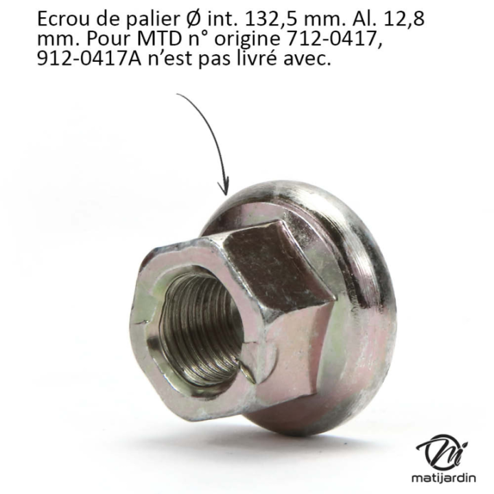 Palier de lame N° 187292, 192870 pour AYP