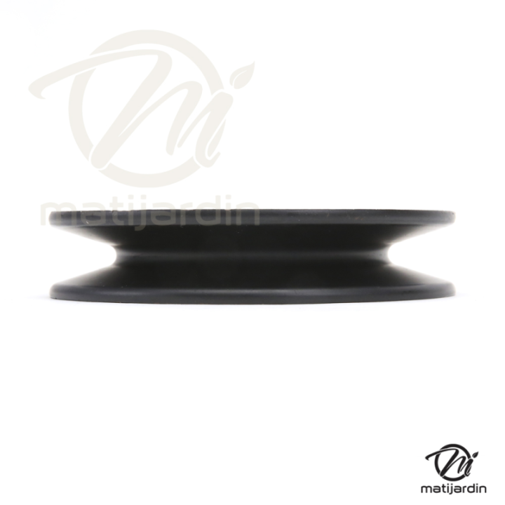 Poulie diam 108 mm larg. 22 mm à gorge type "V" axe 16 mm étoilé