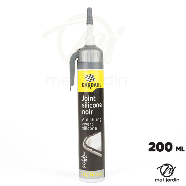 Colle silicone. Joint moteur noir. 200 ml