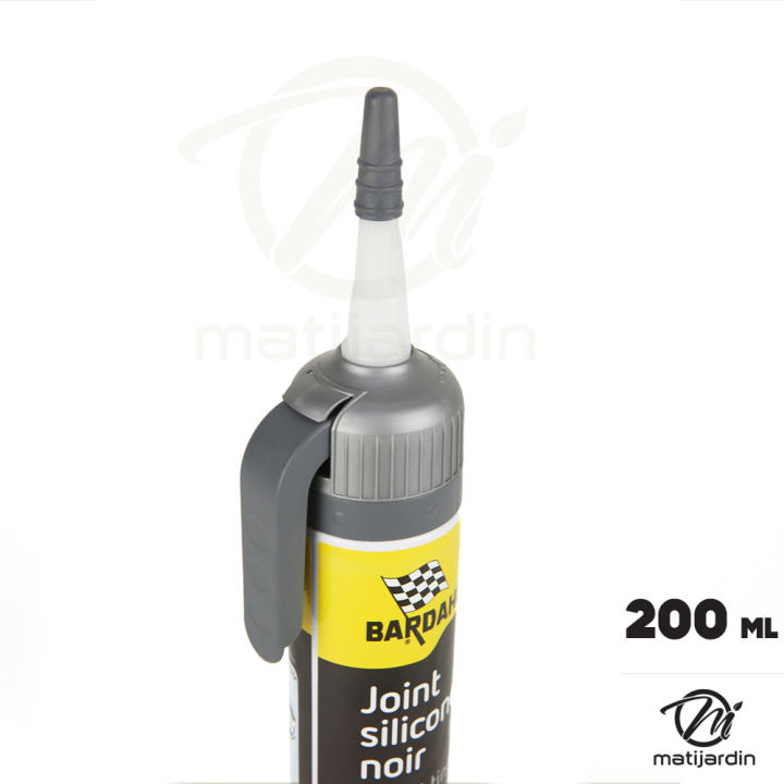 Colle silicone. Joint moteur noir. 200 ml