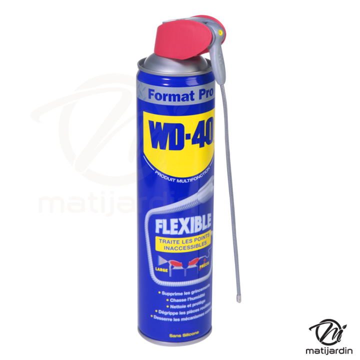 Dégrippant WD40 400 ml avec flexible. Nettoie lubrifie protège humidité corrosion