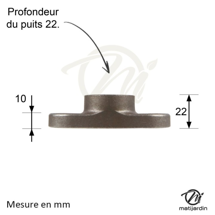 Support lame, moyeu pour tondeuse MTD 7480300