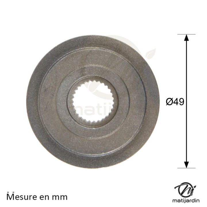 Support de lame, moyeu pour tondeuse Murray N° 690411