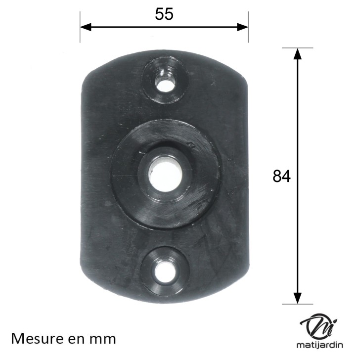 Support de lame, moyeu pour tondeuse Castelgarden N° 22463187