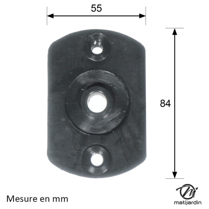 Support lame, moyeu pour tondeuse Castelgarden 22463186-0