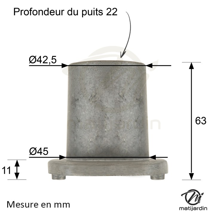 Support de lame, moyeu pour tondeuse Stiga N° 1267701