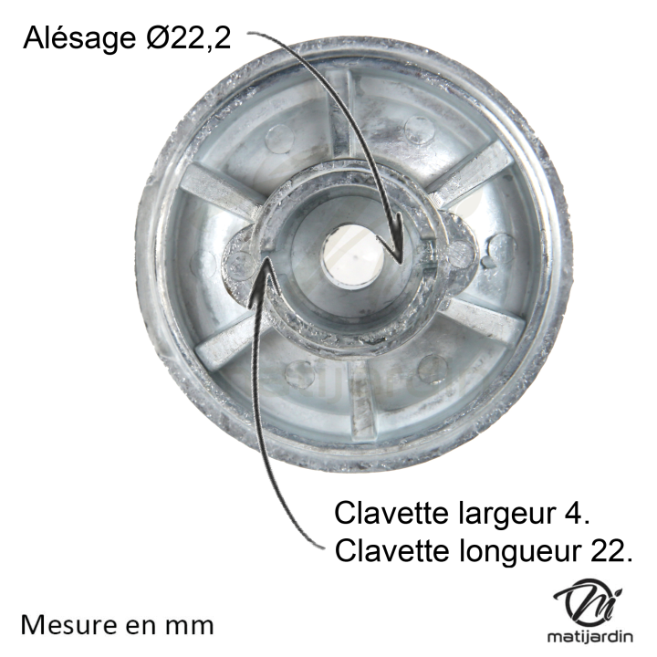 Support de lame, moyeu pour tondeuse Husqvarna, Partner N° 515131064, 515131064, 5310050-29
