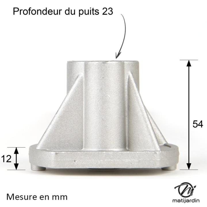 Support de lame, moyeu pour tondeuse Castelgarden N° 89000001/0, 22463020/0