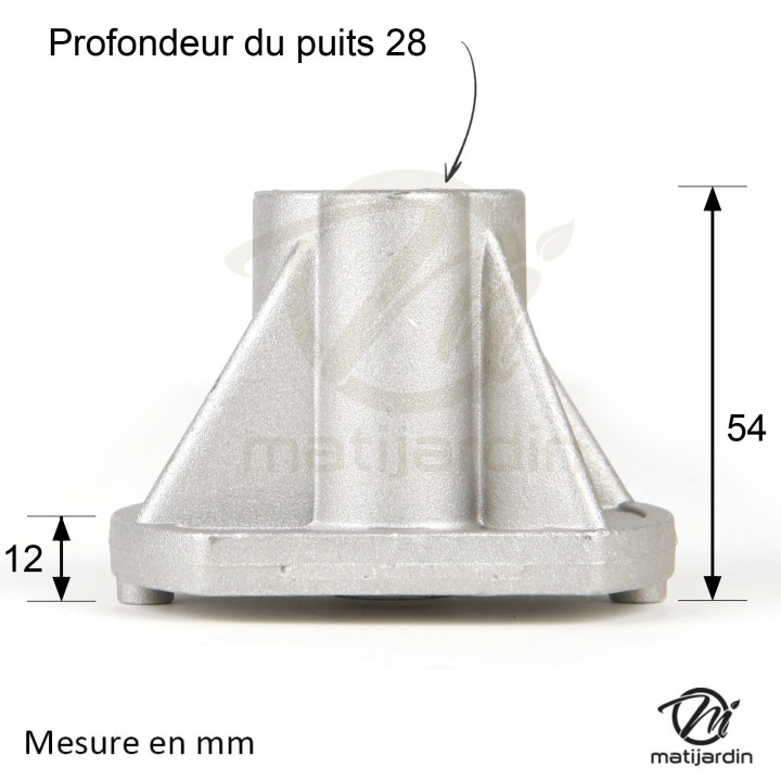 Support de lame, moyeu pour tondeuse Castelgarden N° 89000012/0, 89000002/0. Pour arbre Ø 22 mm