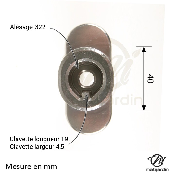 Support de lame, moyeu pour tondeuse MTD N° 748-0377C, 748-0377E