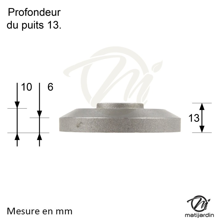 Support lame, moyeu pour tondeuse Murray 91 926