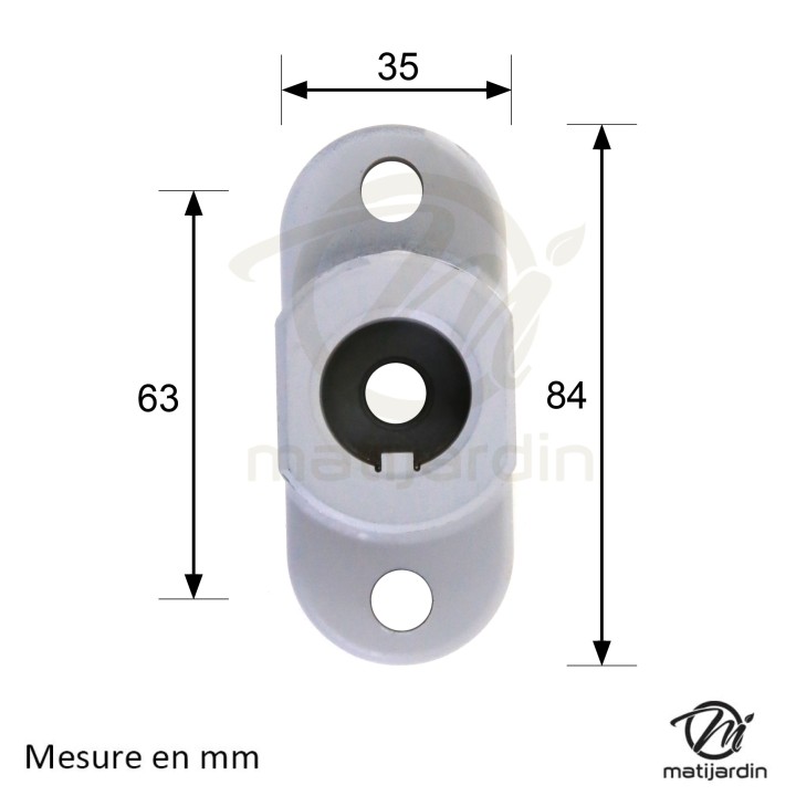 Support de lame, moyeu pour tondeuse MTD N° 7530484, 9530484