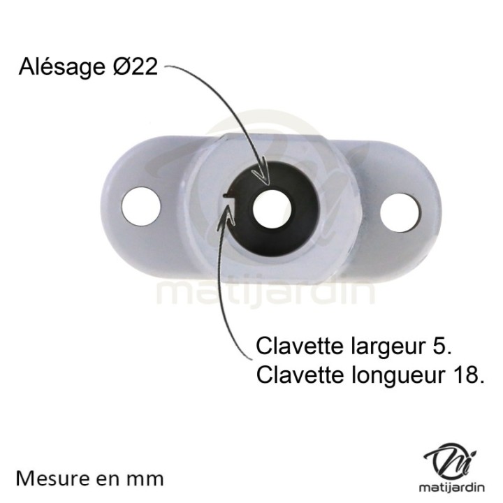 Support de lame, moyeu pour tondeuse MTD N° 7530484, 9530484