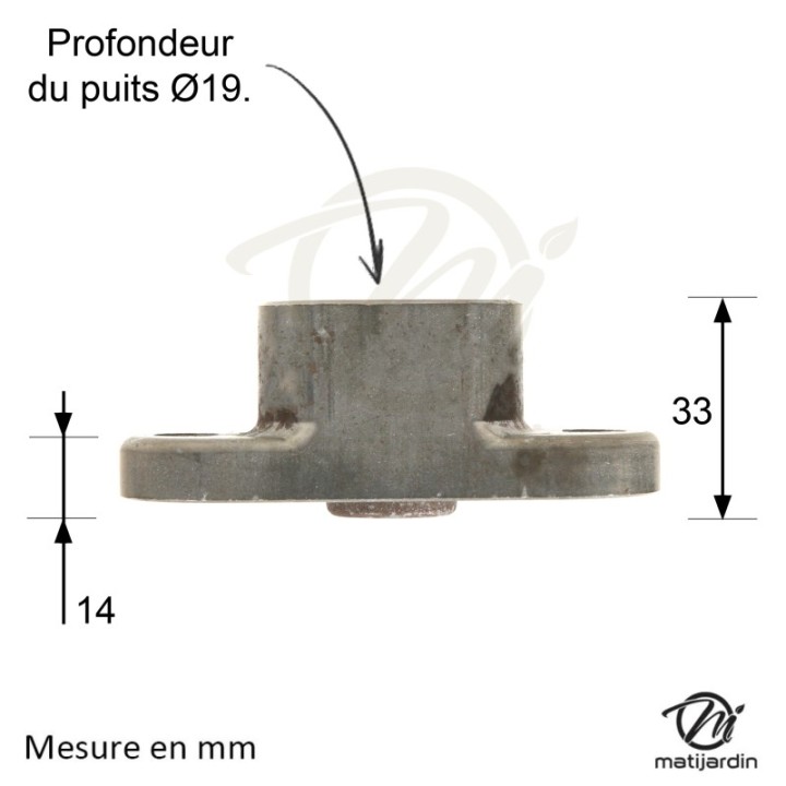 Support de lame, moyeu pour tondeuse MTD N° 7530484, 9530484
