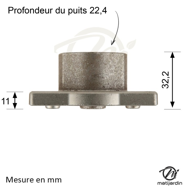 Support de lame, moyeu pour tondeuse AYP N° 851514