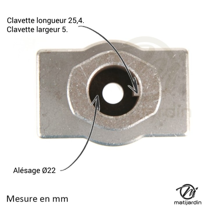 Support de lame, moyeu pour tondeuse AYP N° 850977