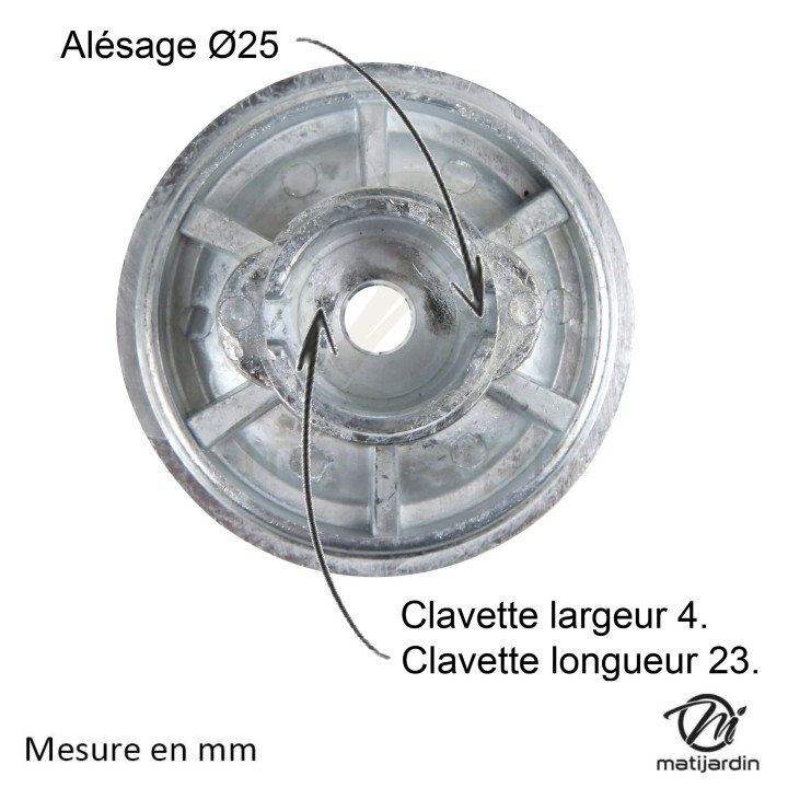 Support de lame, moyeu pour tondeuse Husqvarna, Partner. N° 531020654, 516842000, 516842000, 531020654