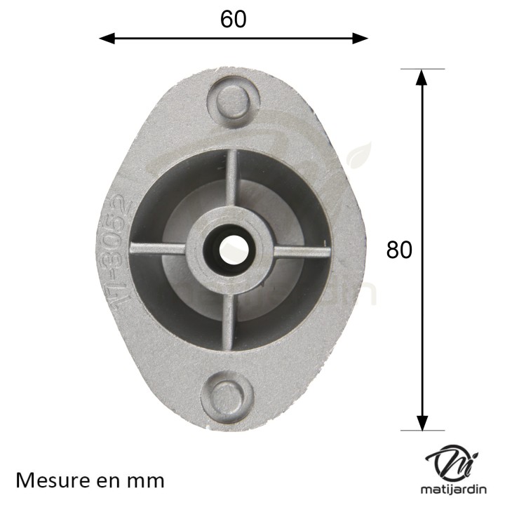 Support de lame, moyeu pour tondeuse Efco N° 66030256