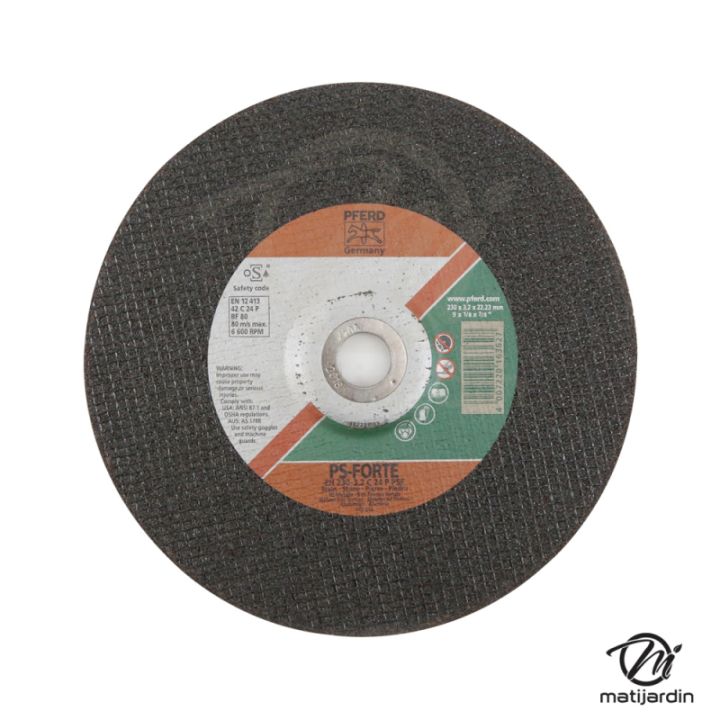 Disques à découper des métaux x25. Ø 230 mm. Alésage 22,2 mm. Epaisseur 2 mm