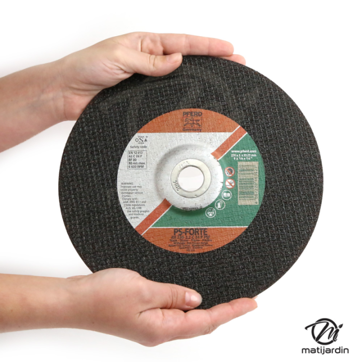 Disques à découper des métaux x25. Ø 230 mm. Alésage 22,2 mm. Epaisseur 2 mm