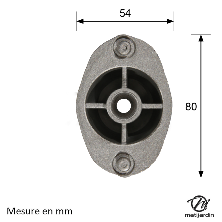 Support de lame, moyeu pour Efco, MTD, Oléo Mac N° 70390652, 748-0293, 753-0343B, 703 90 652