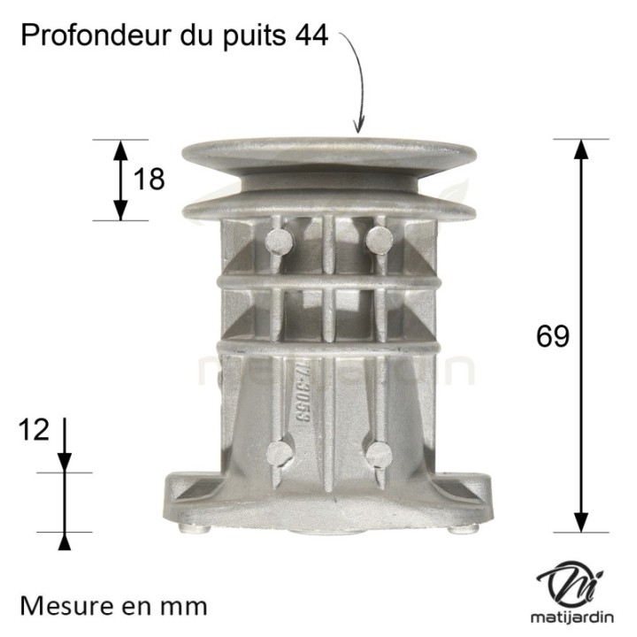 Support de lame, moyeu pour Efco N° 66030256R