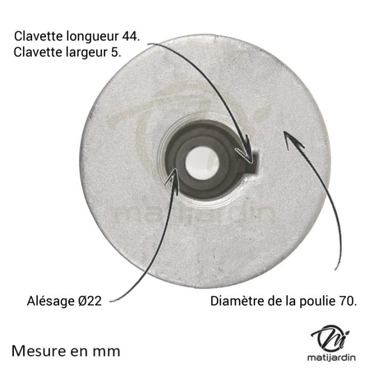 Support de lame, moyeu pour Efco N° 66030256R