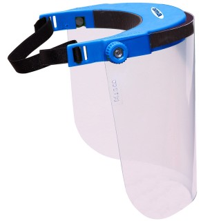 Visière de protection réglable en polycarbonate transparent