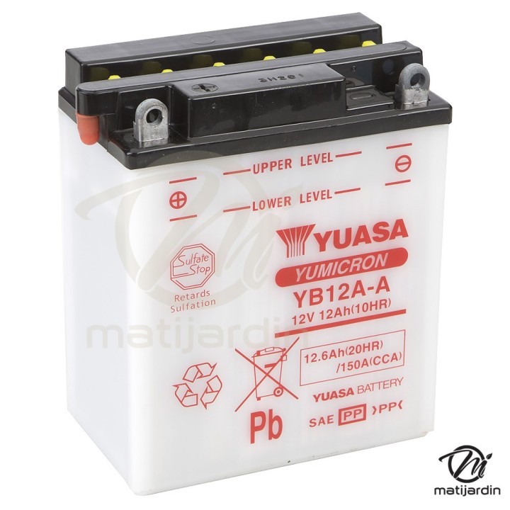 Batterie tondeuse Yuasa YB12A-A