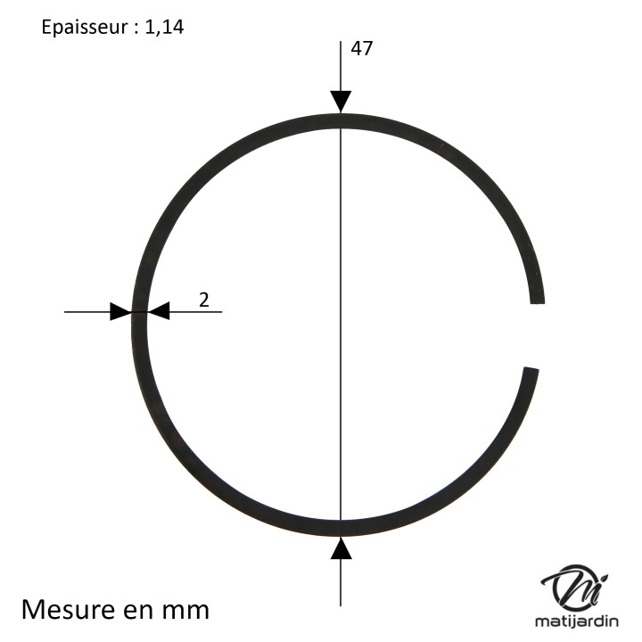 Cylindre piston adaptable pour tronçonneuse Stihl MS261. 11410201200