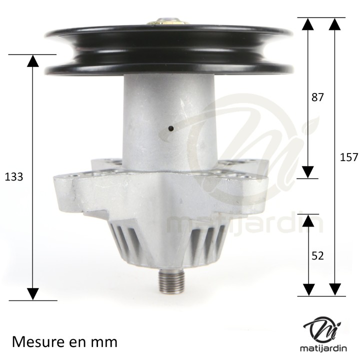 Palier de lame adaptable pour MTD LF125H. 61804474