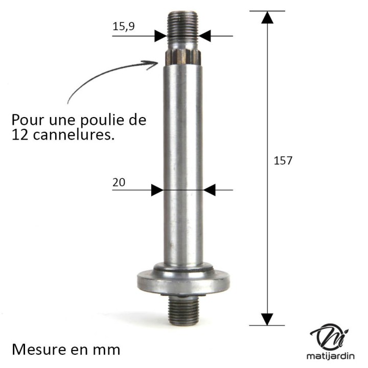 Palier de lame pour N° 918-0241 MTD