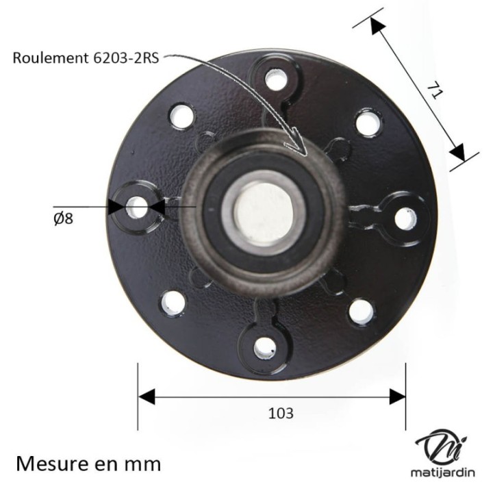 Palier de lame pour N° 101 477 X AYP