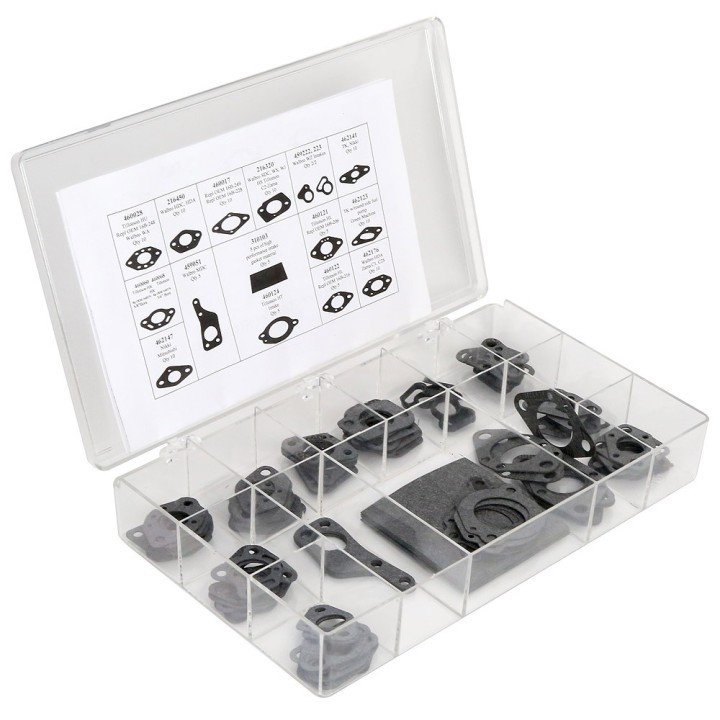 Coffret assortiment membranes carburation 119 pièces.