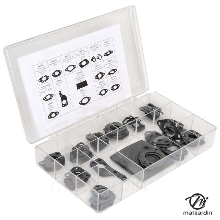 Coffret assortiment membranes carburation 119 pièces.