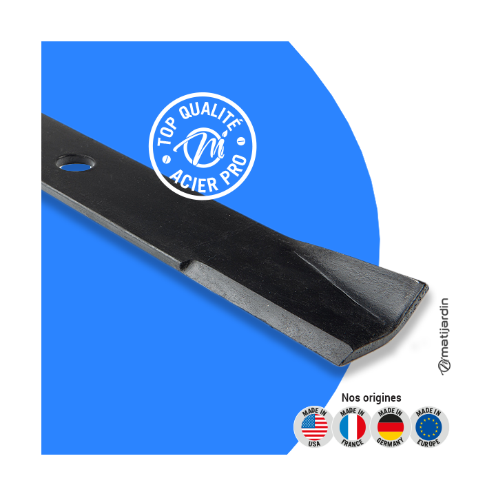 Lame tondeuse pour Toro 109918 coupe 47,6 cm