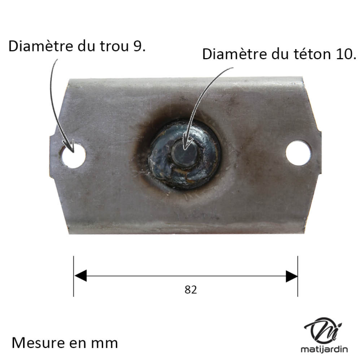 Arbre de palier N° 1134-3767-01 pour Stiga