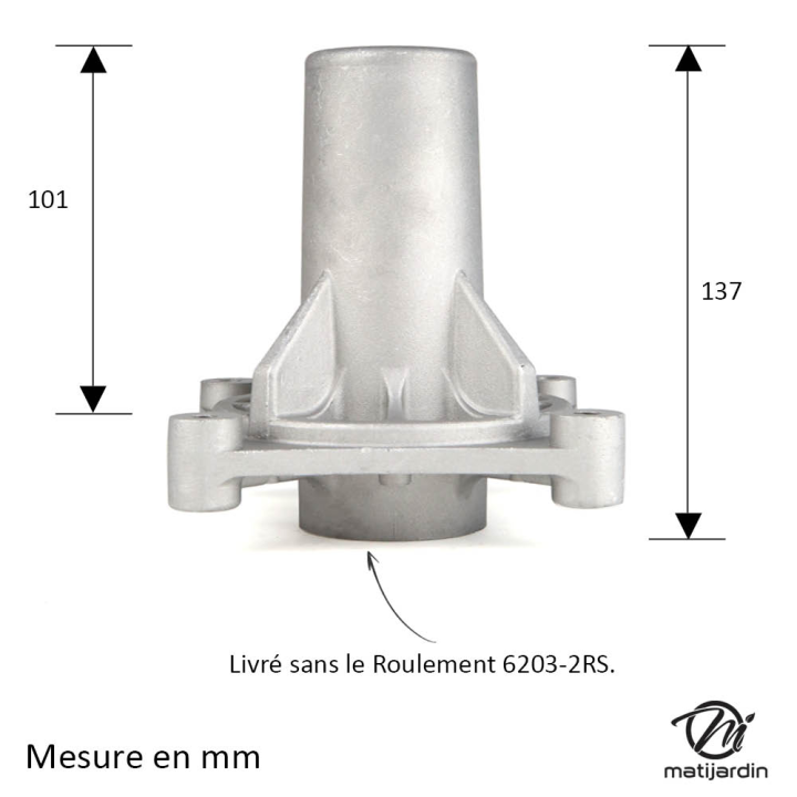 Corps de palier de lame N° 187281 pour AYP