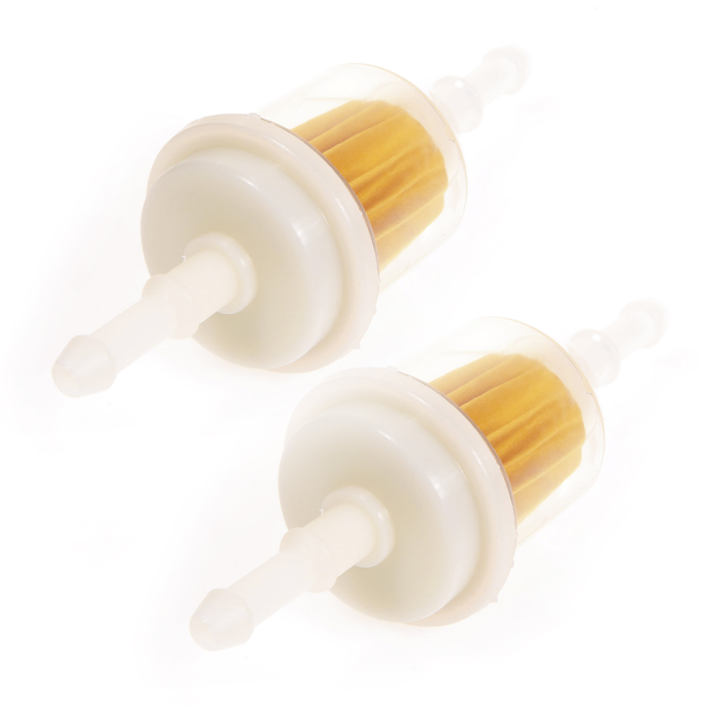 Filtre à essence avec une double sorties ( Ø 6,5 et 8 mm) de grand modèle. Par 2