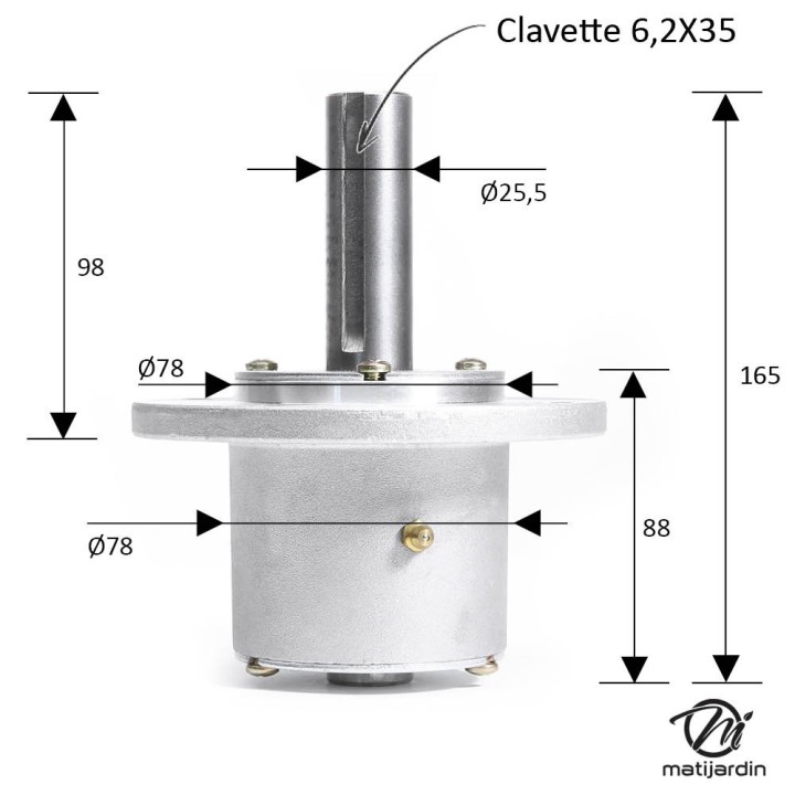 Palier lame PL6139, PAL0806A pour Bunton