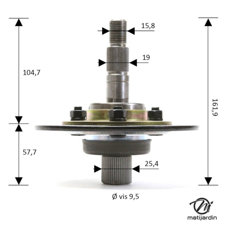 Palier de lame pour N° 717-0913 MTD