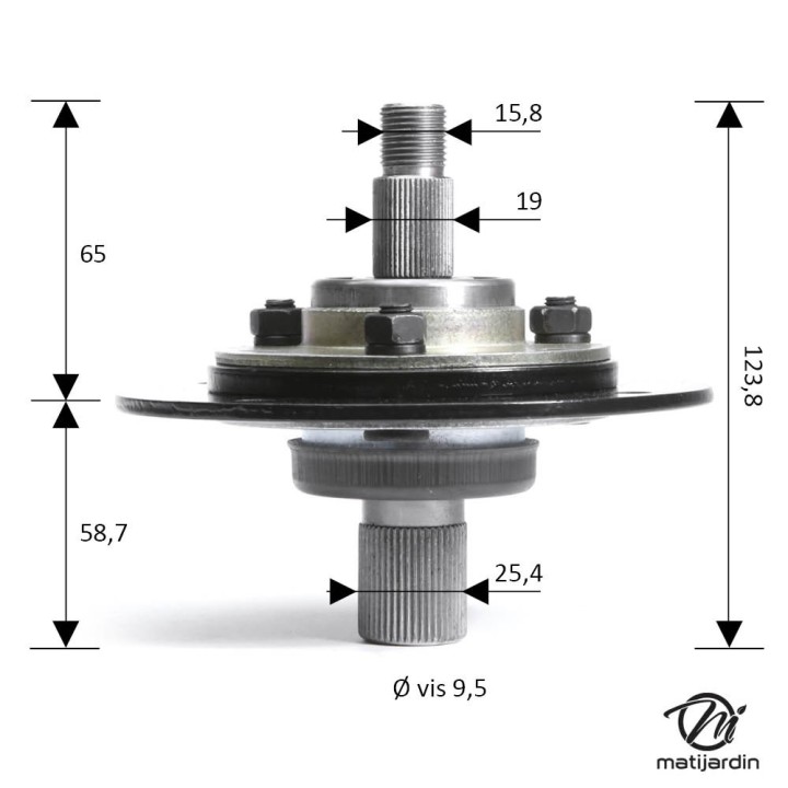 Palier de lame pour N° 717-0912 MTD