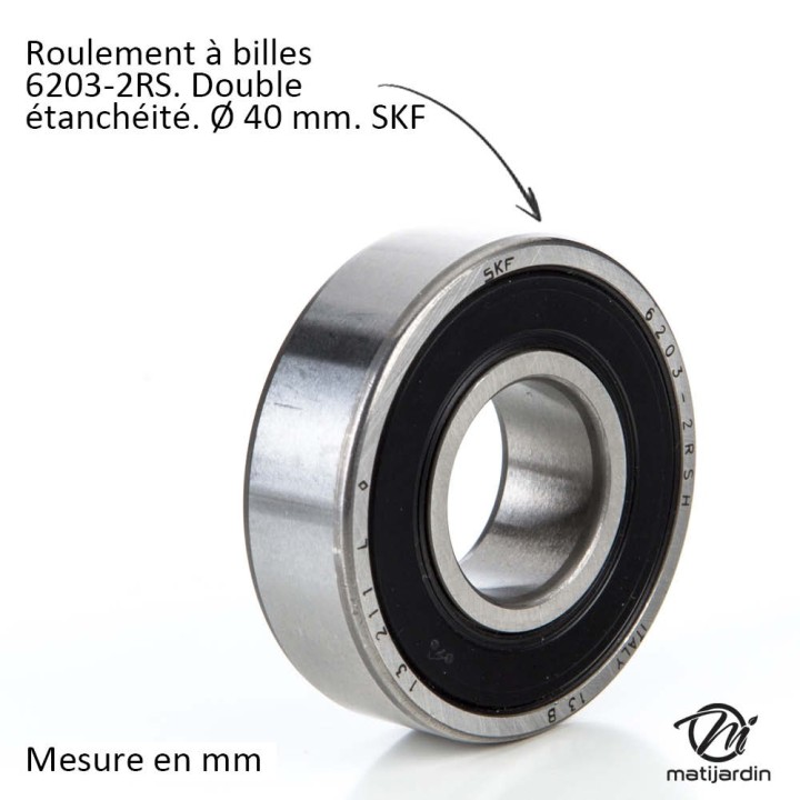 Corps de palier de lame  N° 1134-0406-02 pour Stiga