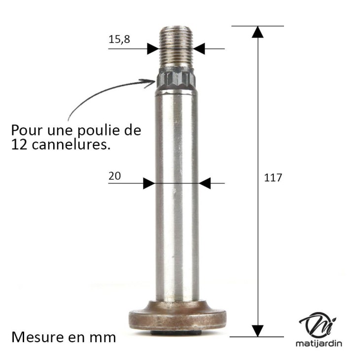 Palier de lame pour N° 918-0116 MTD