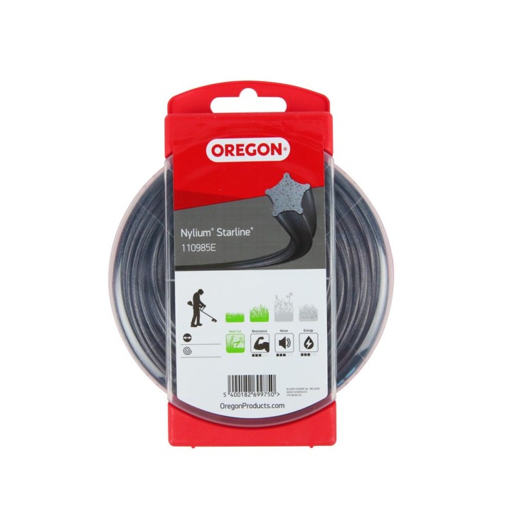 Fil nylon Oregon Nylium 2,4 mm x 15 m Etoilé, blister