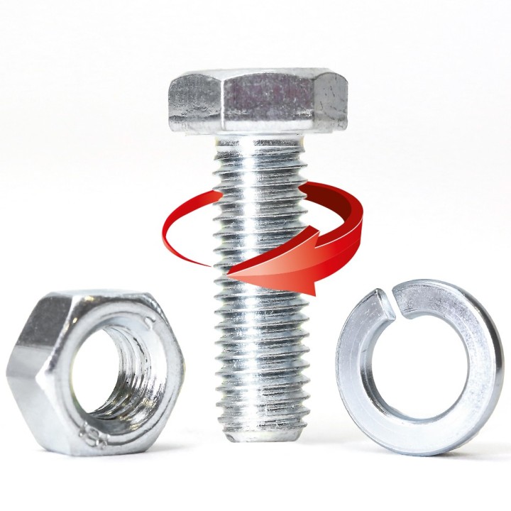 Boulon pour outils fraise Ø 10 mm x 25 mm Pas à droite A l'unité