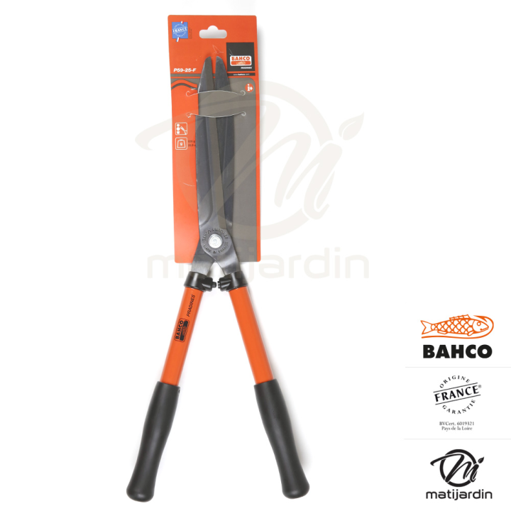 Cisaille Bahco Pradines P59-25 à haies acier trempé. Usage fréquent universel. Made in France