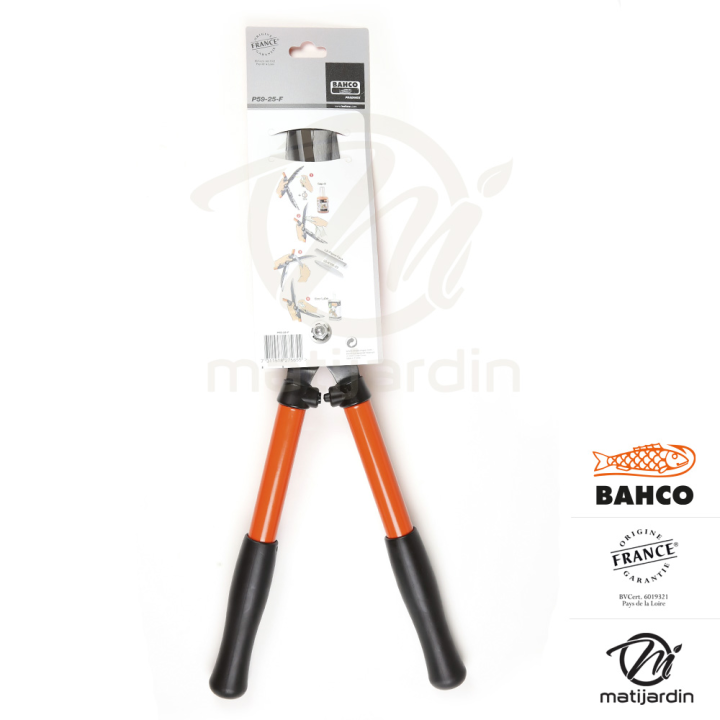 Cisaille Bahco Pradines P59-25 à haies acier trempé. Usage fréquent universel. Made in France