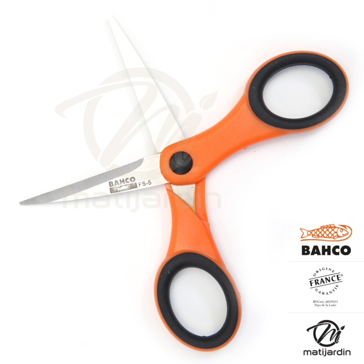 Ciseaux à fleurs et plantes Bahco Pradines FS-5. Lames 5 cm. Made in France